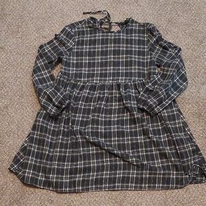 Flannel Babydoll Dress